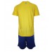 Günstige Al-Nassr Babykleidung Heim Fussballtrikot Kinder 2023-24 Kurzarm (+ kurze hosen)